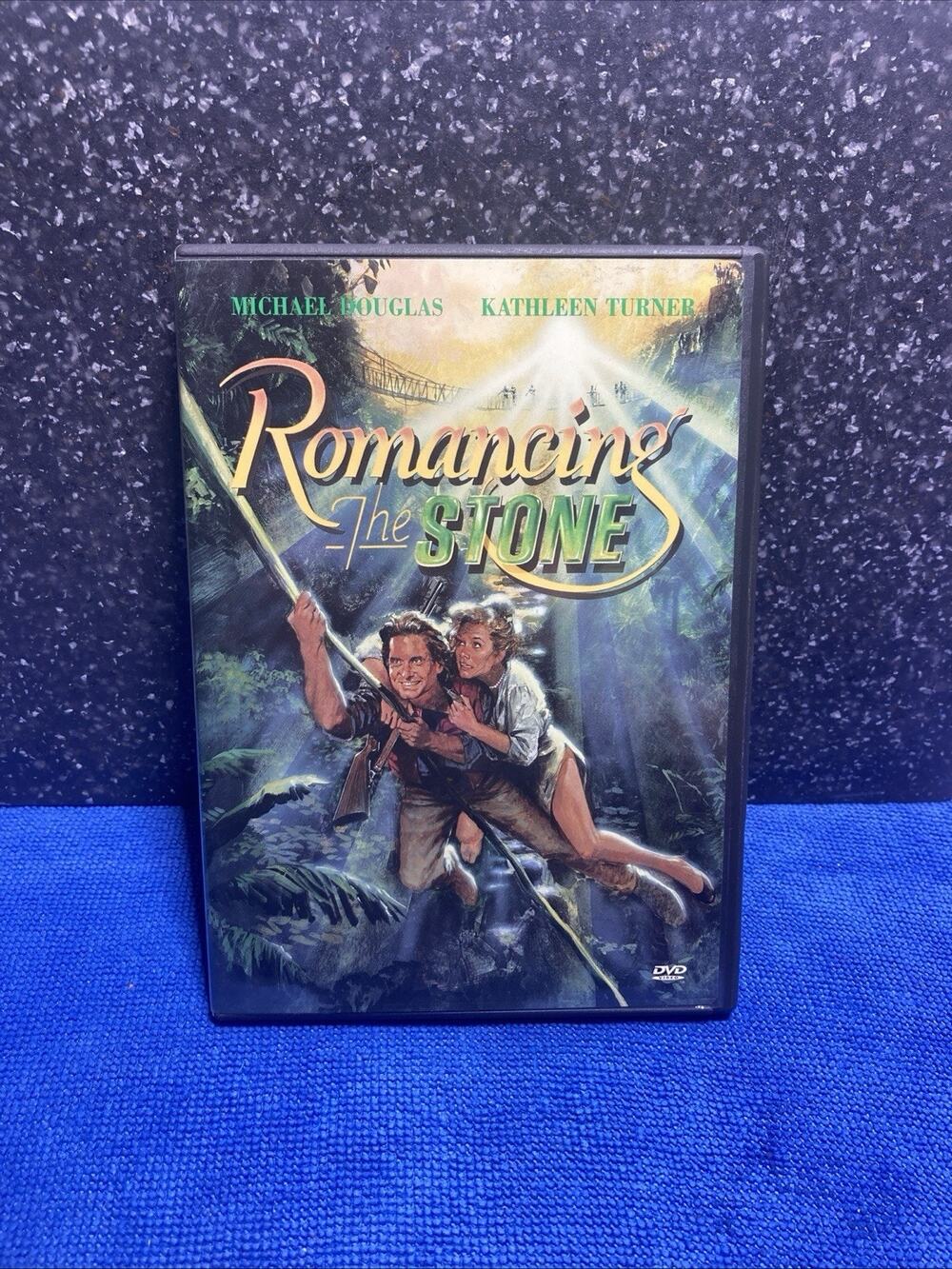 Romancing the Stone (DVD, 1984) Michael Douglass, Kathleen Turner TESTED 😀👍🏻￼
